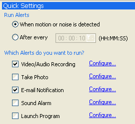 wcm quick setting