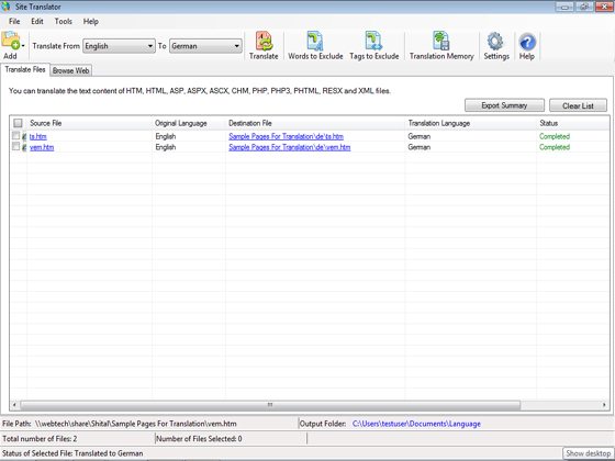 Site Translator