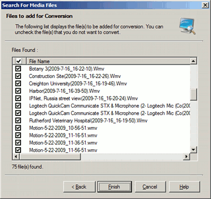 Search For Media Files