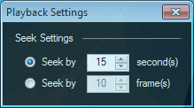 Seek Settings