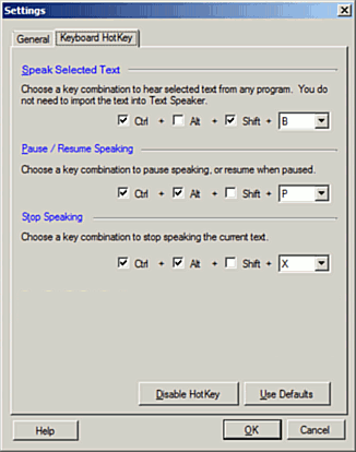 Hotkey Settings
