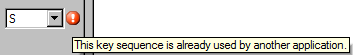 Key Sequence Already Used