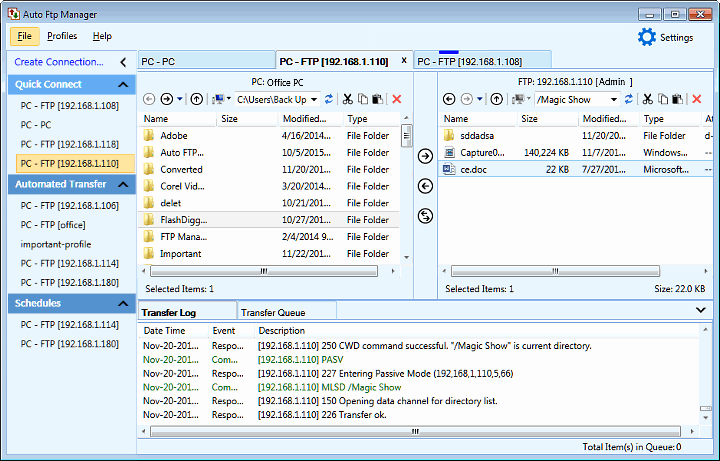 Auto FTP Manager - click for full size