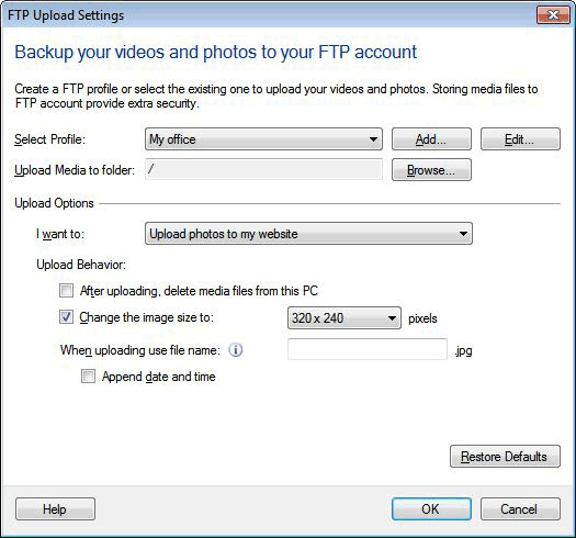 ing and uploading of files