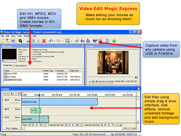 Video Edit Magic Express screenshot