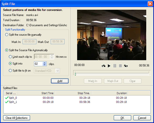 Digital Media Converter - Split File