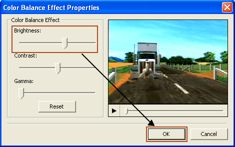 Video Edit Magic - Effect Properties Window