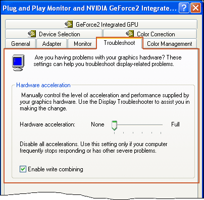 Pestaña de solucionar problemas de Windows