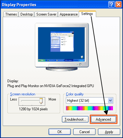 Windows Settings Tab