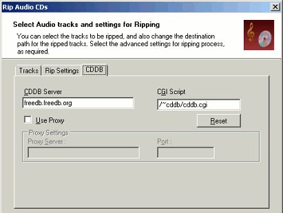 CDDB Settings