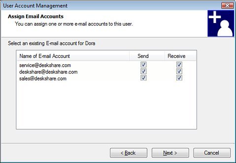 Assign Email Account Assign Email Account