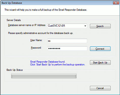 Database Server Information