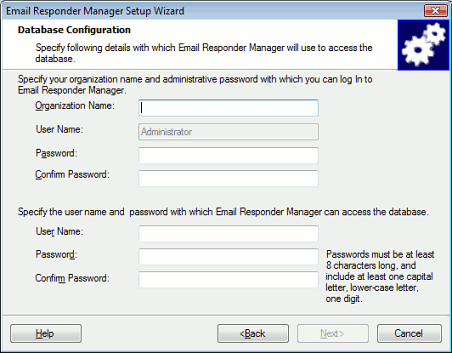 Configure the Email Responder Database Configure the Email Responder Database