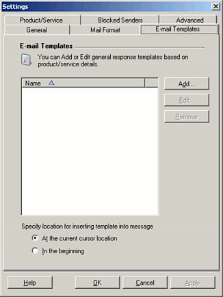 Mail Format Settings Mail Format Settings