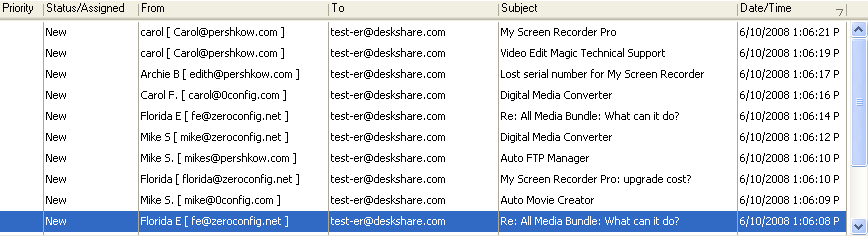 Message List Message List