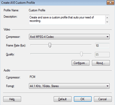 AVI Custom Profile AVI Custom Profile