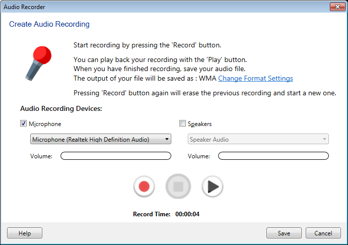 My Screen Recorder : Recording Audio Without