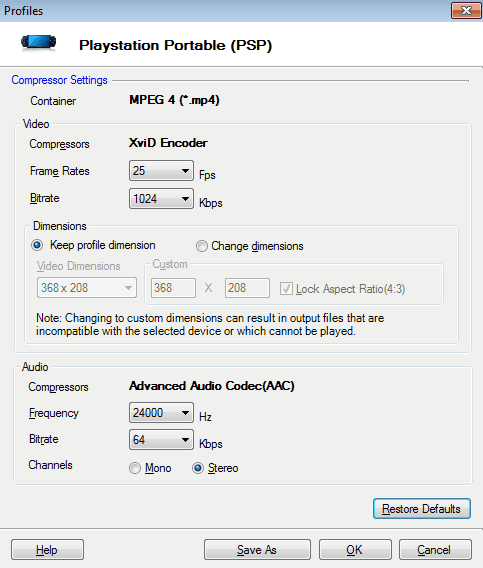 Playstation Portable (PSP) Model Specifications