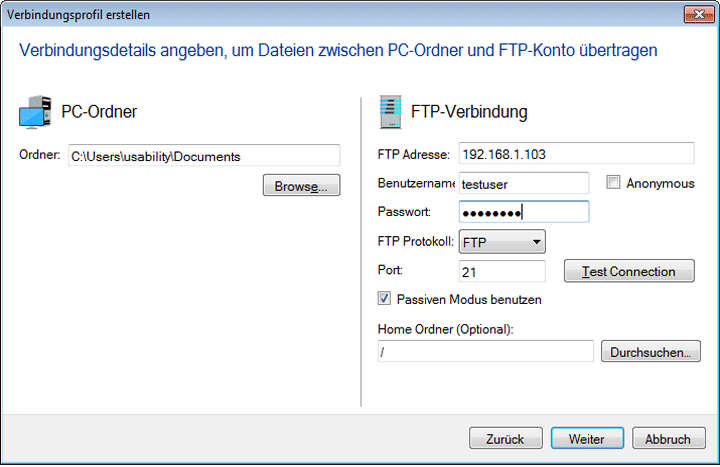 FTP Manager Lite Kostenlose FTPClientSoftware DeskShare