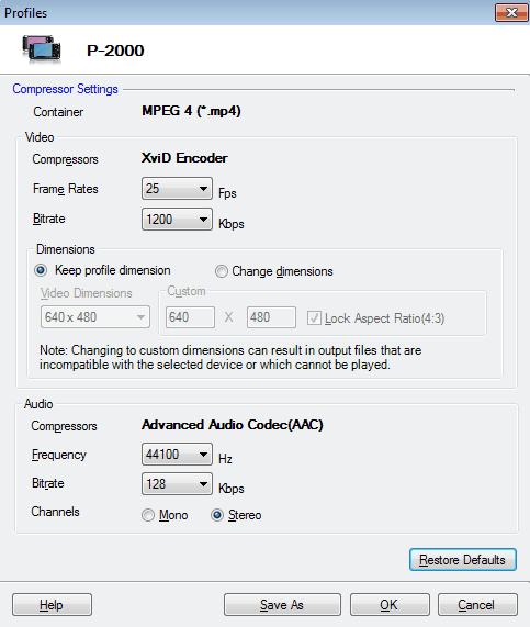 Perfis de dispositivos de Epson