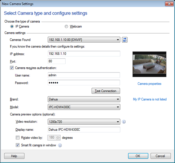IP Camera Viewer : Añadir o una de la aplicación