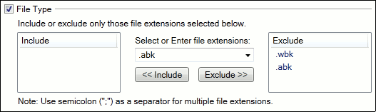 Filter File Type