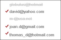 Smart Email Verifier - Limpando o seu e-mail lista
